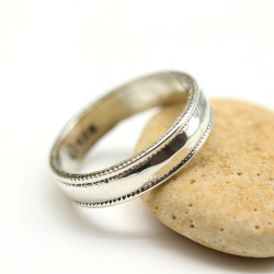 Anneau argent massif -...