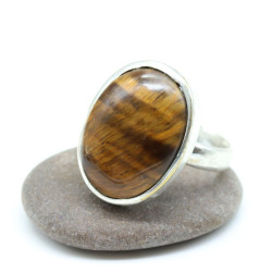 Bague oeil de tigre - Mosaik bijoux indiens