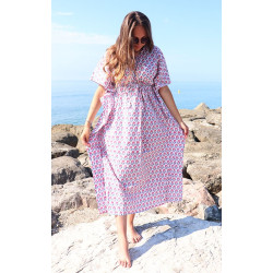 Robe indienne coton -...