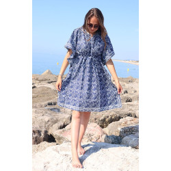 robe bleue - Mosaik bijoux...