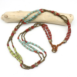 collier ethnique tibetain -...