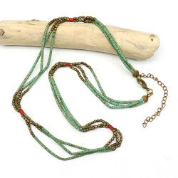 collier ethnique tibetain -...