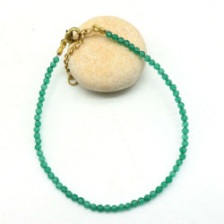 bracelet agate verte...