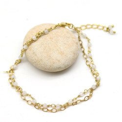 bracelet pierre de lune -...