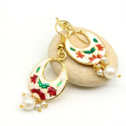 boucle d'oreille meenakari...