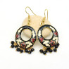 boucle d'oreille indienne meenakari - Mosaik bijoux indiens