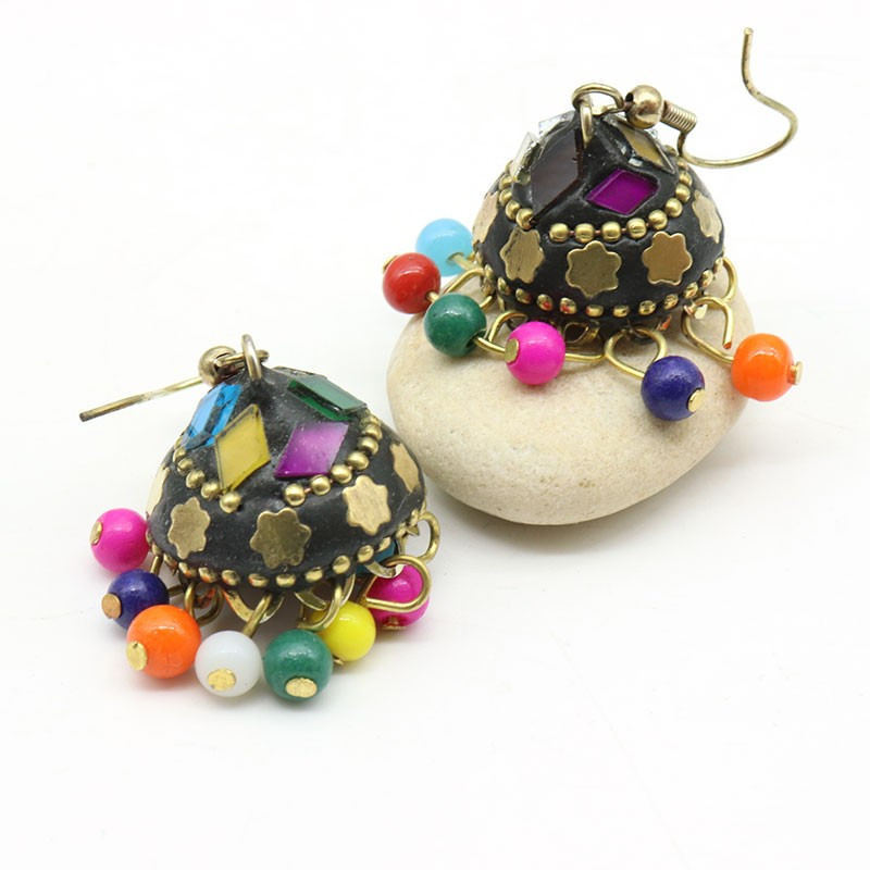 boucle d'oreille indienne - Mosaik bijoux indiens boucle d'oreille indienne - Mosaik bijoux indiens