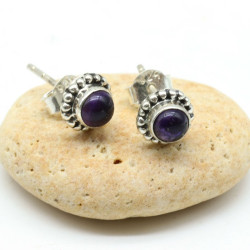 Puce d'oreille argent et...