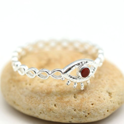 Bague argent fine pierre...