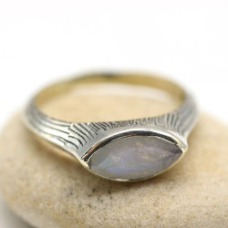 Bague argent pierre de lune...