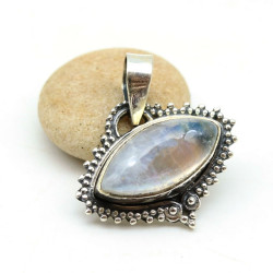 Pendentif argent pierre de...