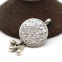 Pendentif argent indien - Mosaik bijoux indiens