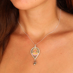 Pendentif ganesh argent -...