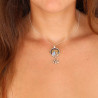 Pendentif rond en argent - Mosaik bijoux indiens