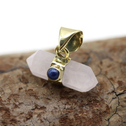 Petit pendentif quartz rose...