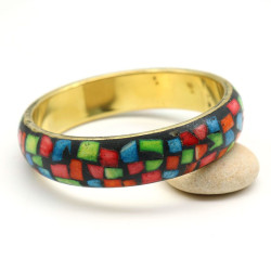 Bracelet jonc coloré -...