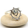 Bague topaze en argent - Mosaik bijoux indiens