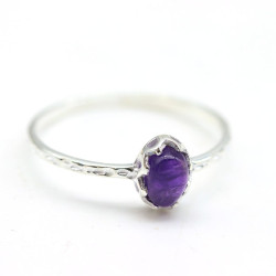 Bague argent fine pierre...