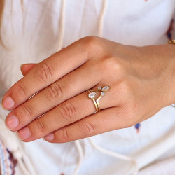 Bague pierres de lune en...