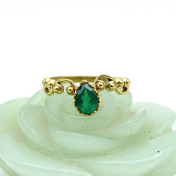 Bague laiton indienne -...