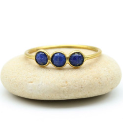 Bague laiton fine pierres...
