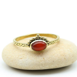 Bague laiton fine pierre...