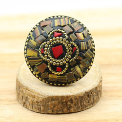 Bague fantaisie indienne -...