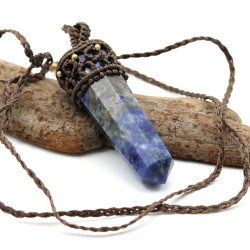 Collier fantaisie macramé...