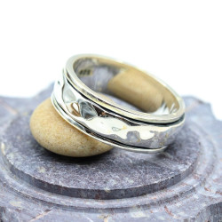 Bague argent antistress -...