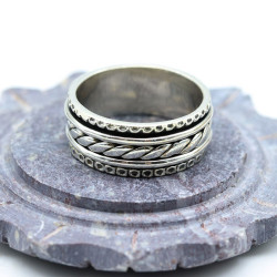 Bague antistress en argent...