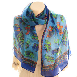Foulard femme en soie -...