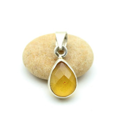 Pendentif calcite jaune en...