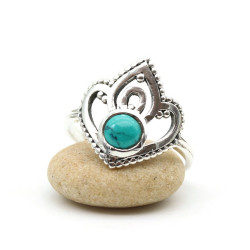 Bague lotus argent 925 -...