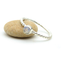 Bague fine argent pierre...