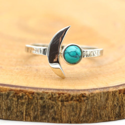 Bague croissant de lune...