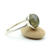 Bague argent fine pierre labradorite - Mosaik bijoux indiens
