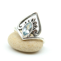 Bague pierre topaze en...