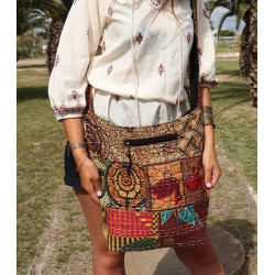 sac indien patchwork -...