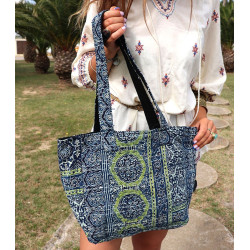 Sac batik bleu - Mosaik bijoux indiens