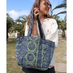 Sac batik bleu - Mosaik...