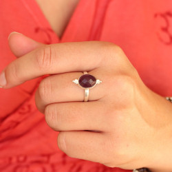 Bague argent pierre...