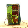 carnet tissus indiens verts - Mosaik bijoux indiens