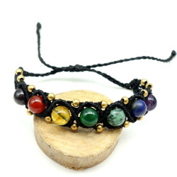 Bracelet 7 chakras macramé...