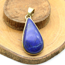 Pendentif laiton pierre...