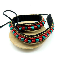 Ceinture ethnique turquoise...
