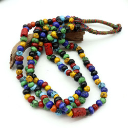 Collier ethnique perles...