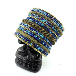 bracelet large perles...