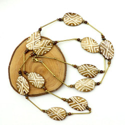 Collier ethnique perles...