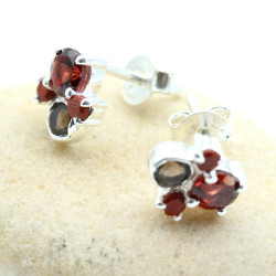 Puces d'oreille argent et...