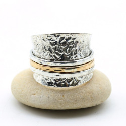 bague antistress argent et...